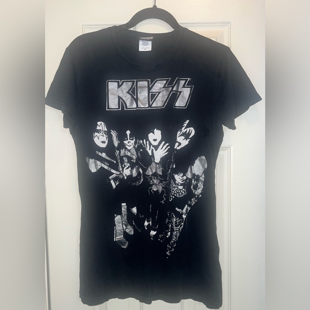 2007 KISS Winterland Medium Shirt Classic Gene Ace Paul Peter Make-up Concert